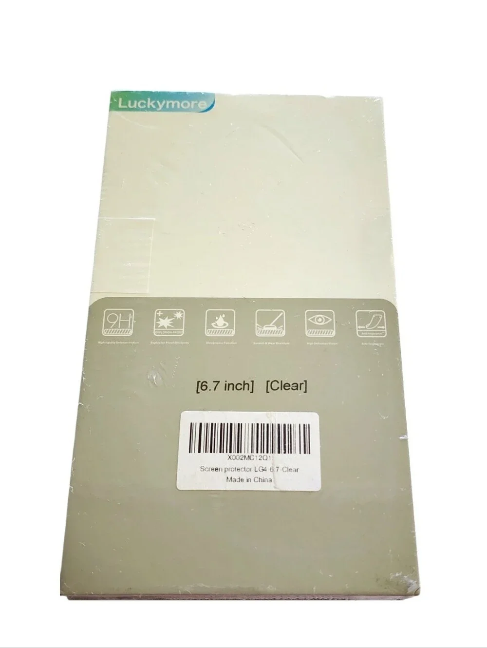 3pc Luckymore Compatible with LG4-6.7 Clear Glass Screen Protector
